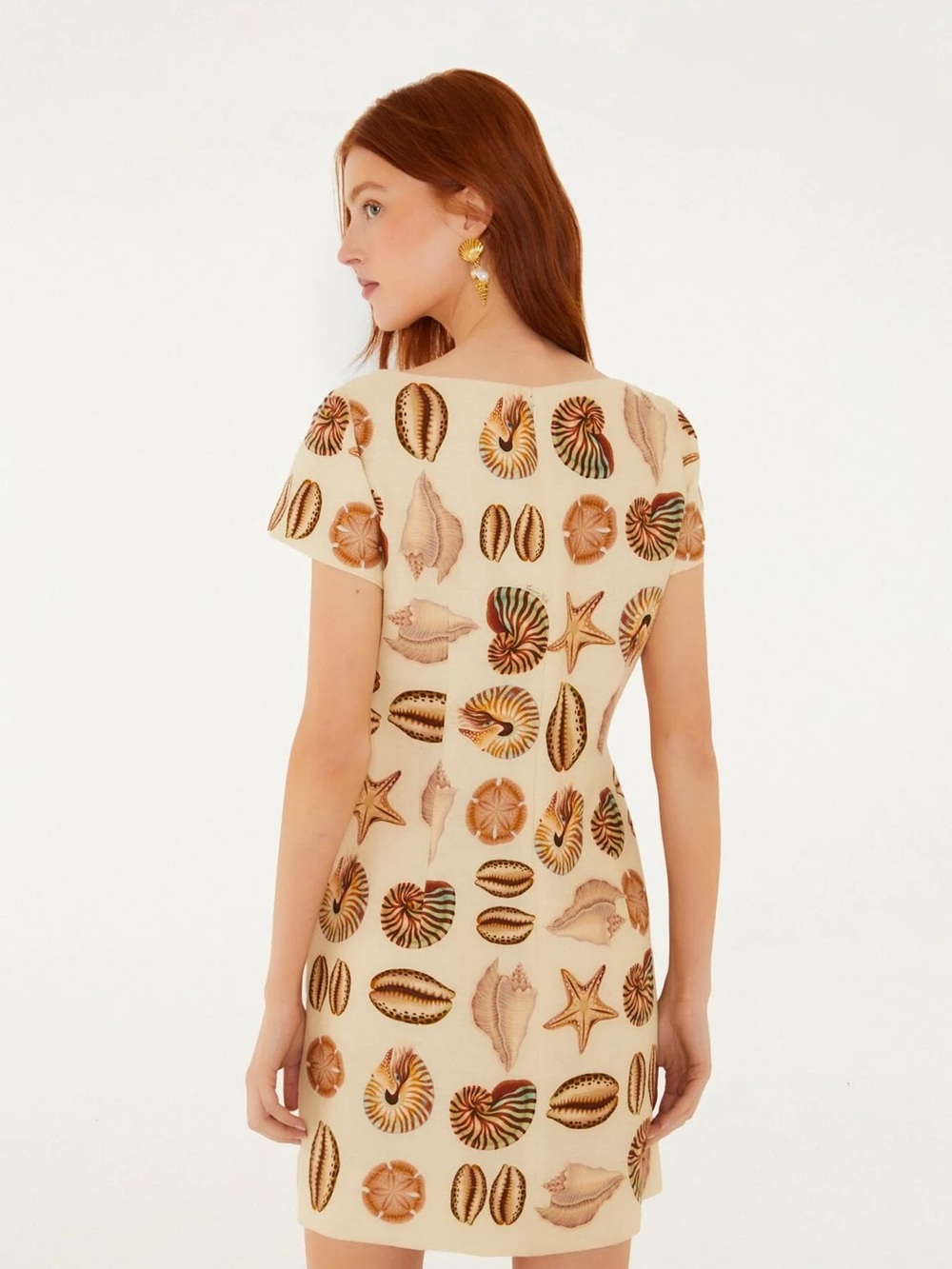 FARM RIO
MARINE SHELLS SHORT SLEEVE MINI DRESS - Picture 4 of 4